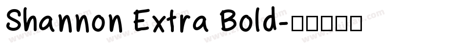 Shannon Extra Bold字体转换